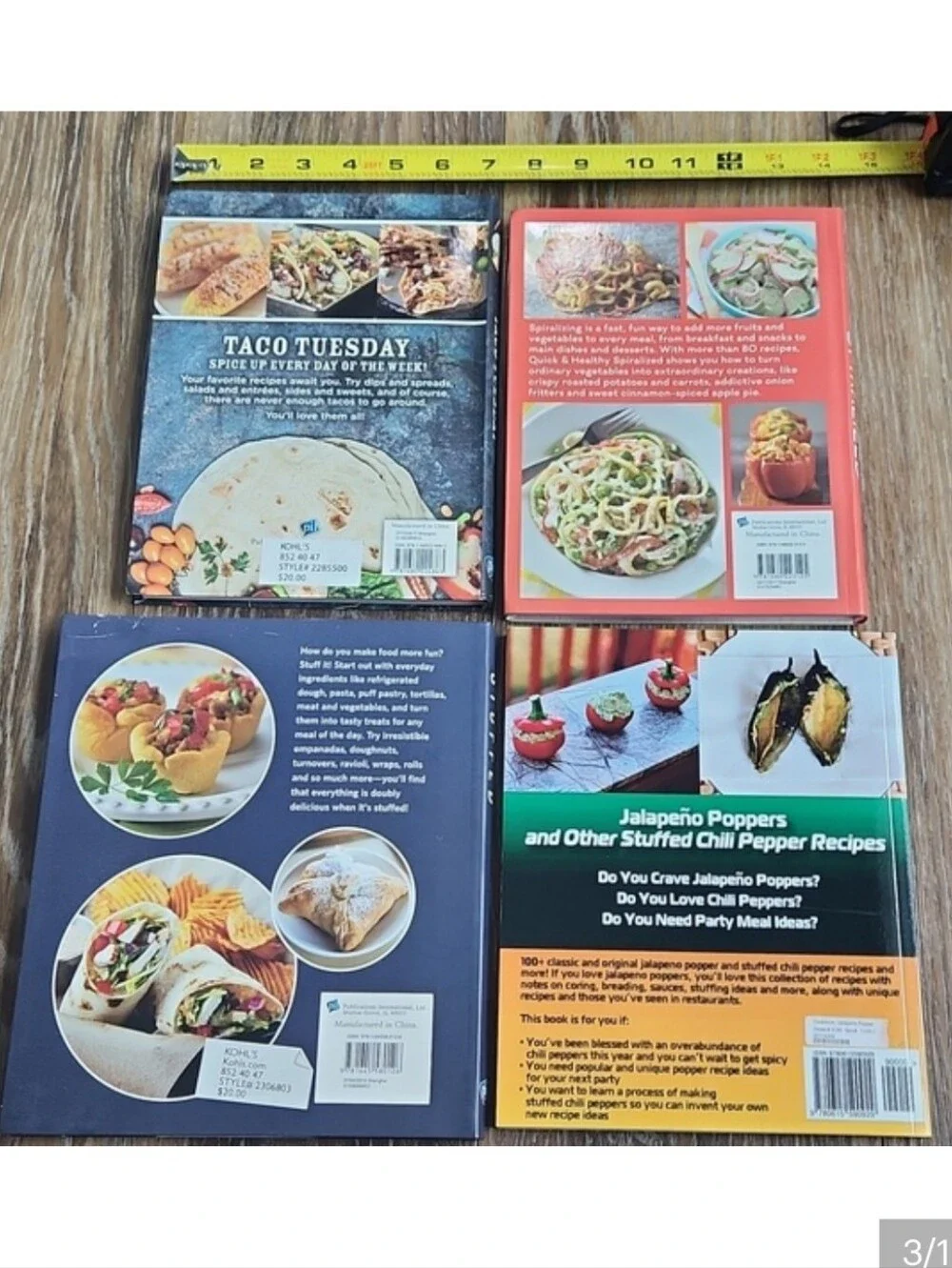 4 Cookbooks Taco Tuesday Spiralized Stuffed Jalapeno Poppers